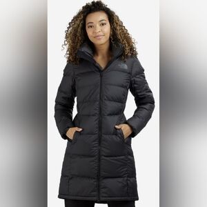 The Northface Metropolis Black Hooded Puffer Jacket XSmall
